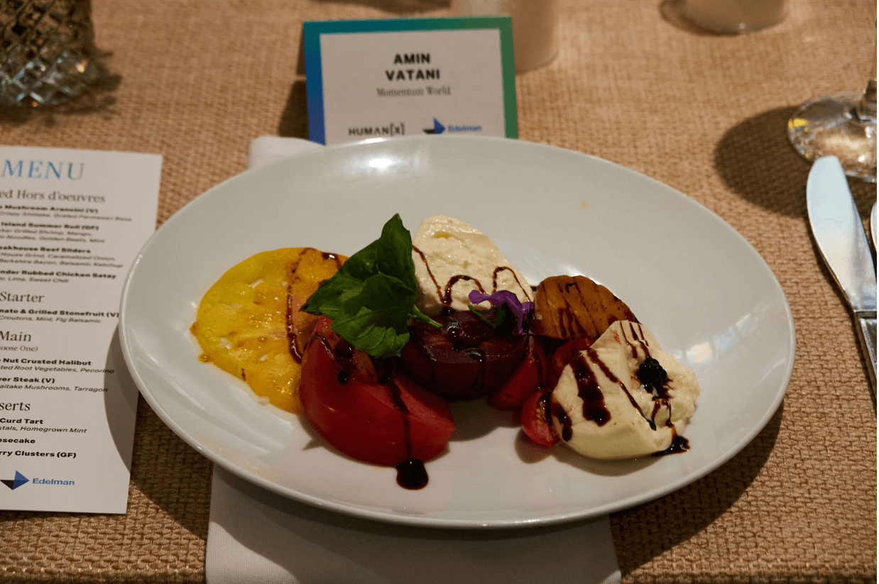 Gourmet dessert plate